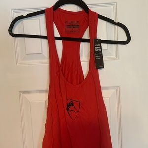 Alphalete red tank top (muscle tee) “stringer”